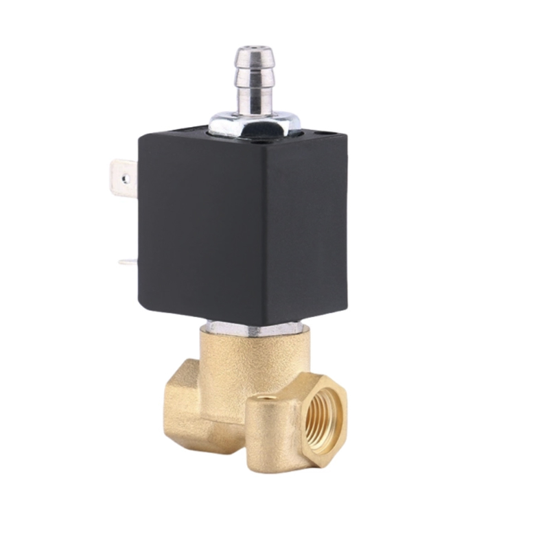 Válvula solenoide de acción directa de latón para máquina de café 1/8