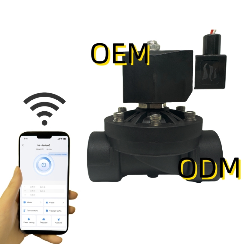 Válvula solenoide de control de humedad App de plástico